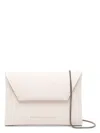 Shop Brunello Cucinelli Women's Leather Mini Bag In Ivory