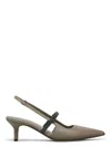 Brunello Cucinelli Women's Leather Slingback Pumps