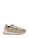 Brunello Cucinelli Women Leather Sneakers In Multi