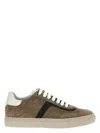 Brunello Cucinelli Suede Luxe Sneakers Rubber Sole In Brown