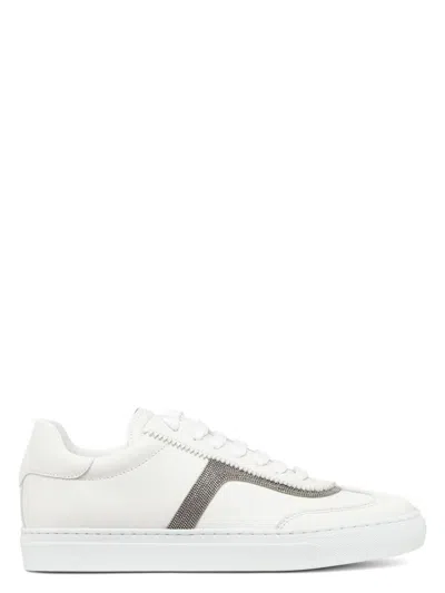 BRUNELLO CUCINELLI WOMEN'S LEATHER SNEAKERS