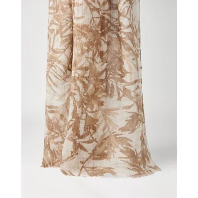 Brunello Cucinelli Women's Light Brown Linen Scarf