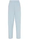 Brunello Cucinelli Women Lightweight Poplin Five-pocket Track Pants With Monili In Multicolor