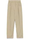 Brunello Cucinelli Women Lightweight Poplin Five-pocket Track Pants With Monili In Multicolor