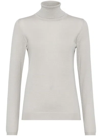 Brunello Cucinelli Women Lightweight Sweater In White