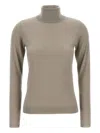 Brunello Cucinelli Sparkling Cashmere And Silk Lightweight Turtleneck Sweater In Multi