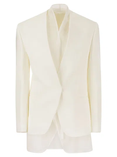 BRUNELLO CUCINELLI BRUNELLO CUCINELLI WOMEN LINEN-BLEND JACKET
