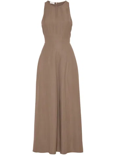 Brunello Cucinelli Women Linen Dress In Multicolor