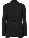 Brunello Cucinelli Linen Fluid Jacket With Shiny Details In Multicolor