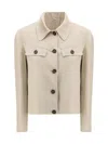 Brunello Cucinelli Women Linen Jacket In Neutral