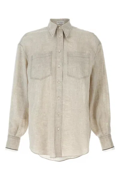 BRUNELLO CUCINELLI BRUNELLO CUCINELLI WOMEN LINEN SHIRT