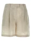 Brunello Cucinelli Linen Shorts Bermuda And Short