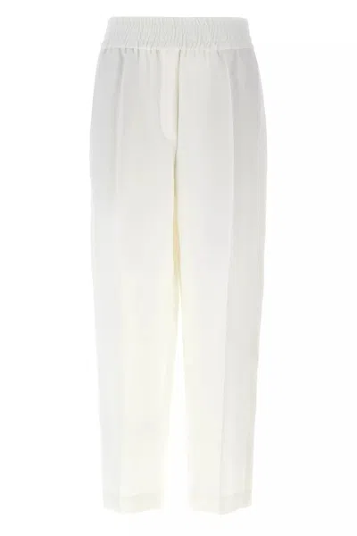 BRUNELLO CUCINELLI BRUNELLO CUCINELLI WOMEN LINEN TROUSERS