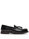 Brunello Cucinelli Loafers With Decorative Stitching And Tassel Detail In Black