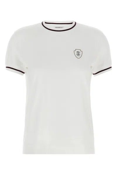 BRUNELLO CUCINELLI BRUNELLO CUCINELLI WOMEN LOGO PATCH T-SHIRT