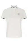 Brunello Cucinelli White Polo Shirt With Logo Printed On The Front In Cotton Jersey Woman In White