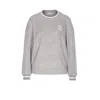 Brunello Cucinelli Crew Neck Logo Embroidered Sweatshirt In Gray