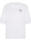 Brunello Cucinelli Logo-embroidered T-shirt In Multicolor