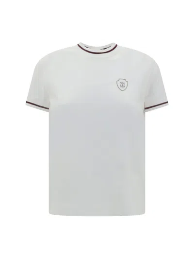 Brunello Cucinelli Women Logoed T-shirt In White