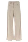 Brunello Cucinelli Women The Loose Barrel Jean Denim Trousers In Neutral