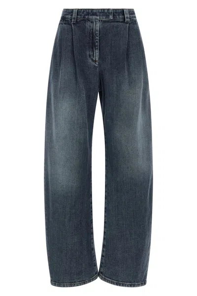 BRUNELLO CUCINELLI BRUNELLO CUCINELLI WOMEN 'LOOSE CURVED' JEANS