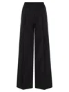Brunello Cucinelli Loose Fit Cotton Trousers In Black
