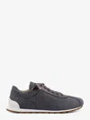 Brunello Cucinelli Women Low-top Wool Flannel Sneakers With Leather Profiles