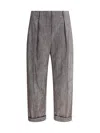 Brunello Cucinelli Women Lurex Pants In Gray