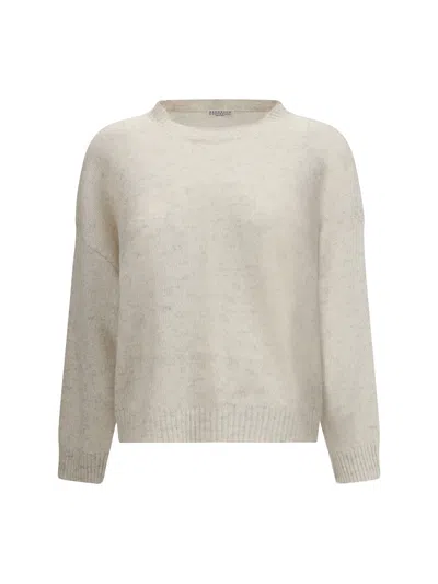 BRUNELLO CUCINELLI BRUNELLO CUCINELLI WOMEN LUREX EFFECT SWEATER