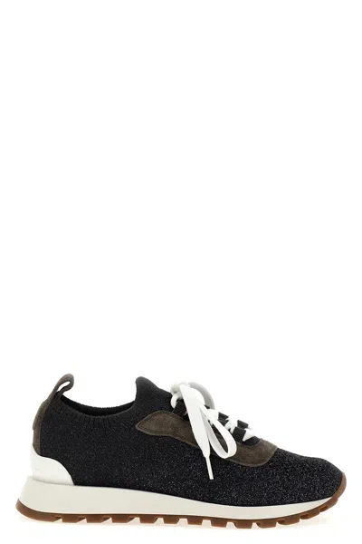 BRUNELLO CUCINELLI BRUNELLO CUCINELLI WOMEN LUREX SNEAKERS