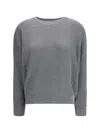 Brunello Cucinelli Sparkling Sweaters And Cardigans Gray