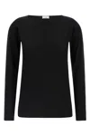 Brunello Cucinelli Long-sleeved Cashmere-knit Top In Black