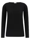 Brunello Cucinelli Boat Neck Cashmere & Lurex Knit Sweater In Black