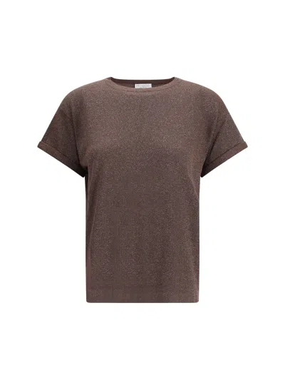 BRUNELLO CUCINELLI BRUNELLO CUCINELLI WOMEN LUREX T-SHIRT