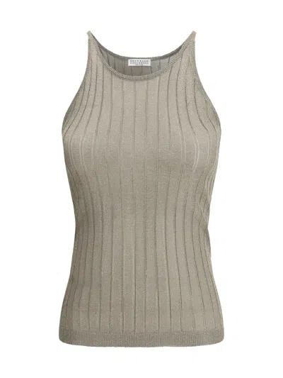 BRUNELLO CUCINELLI BRUNELLO CUCINELLI WOMEN LUREX TANK TOP