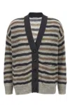 Brunello Cucinelli Women Lurex Wool Cardigan In Multi
