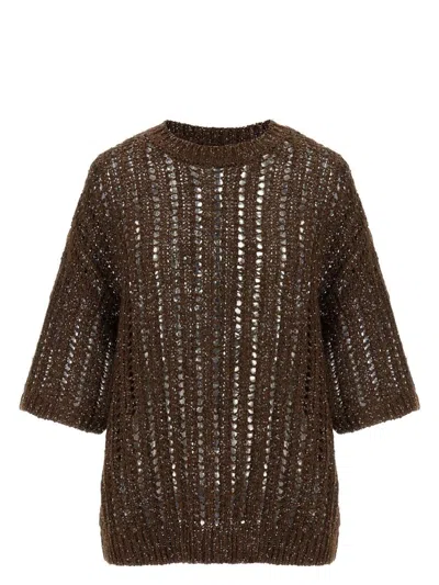 Brunello Cucinelli Women's Luxurious Silk-linen Blend Sweater