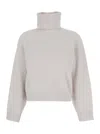 Brunello Cucinelli Women Maglia Lupetto In Gray