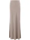 Brunello Cucinelli Women Fluid Bias-cut Satin Cady Skirt