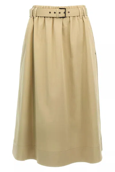 BRUNELLO CUCINELLI BRUNELLO CUCINELLI WOMEN MIDI SKIRT
