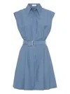Brunello Cucinelli Mini Chemisier Dress With Monili