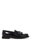 Brunello Cucinelli Minimal Shiny Tassel Calfskin Lo In Black