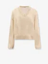 Brunello Cucinelli Women Mohair And Wool Blend Sweater In Neutral