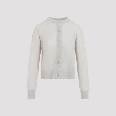 Brunello Cucinelli Mohair-blend Knit Cardigan In White