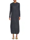 Brunello Cucinelli Women's Mohair Blend Midi Dress In Blue