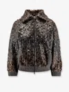 Brunello Cucinelli Embellished Crewneck Knitwear With Ribbed Accents In Brown