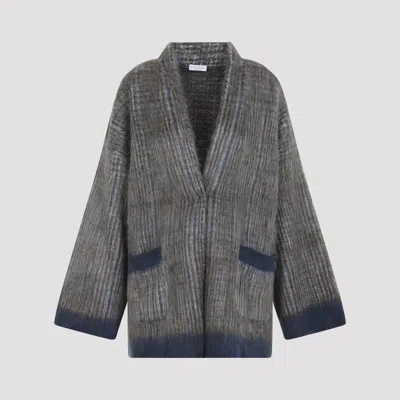 Brunello Cucinelli Women's Mohair Jacquard Cardigan Sweater In Multi