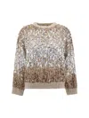 Brunello Cucinelli Women Mohair Sweater In Brown