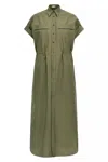 Brunello Cucinelli Shirt Dress With Short Sleeves And Pockets