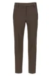 Brunello Cucinelli Tailored Trousers With Back Pocket And Belt Loops In Brown